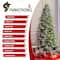 Glitzhome® 9ft Pre-Lit Full Fir Artificial Christmas Tree, Multicolor LED Lights